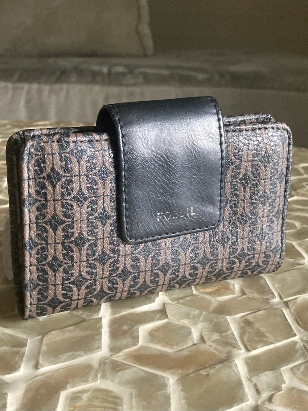 Fossil Madison multi-black/brown wallet
